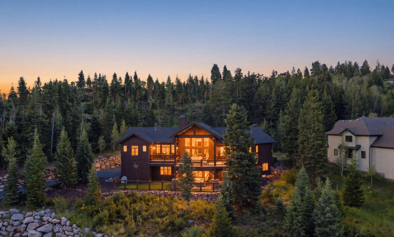 Pinebrook Park City homes for sale on the wooded hillside above the Snyderville Basin